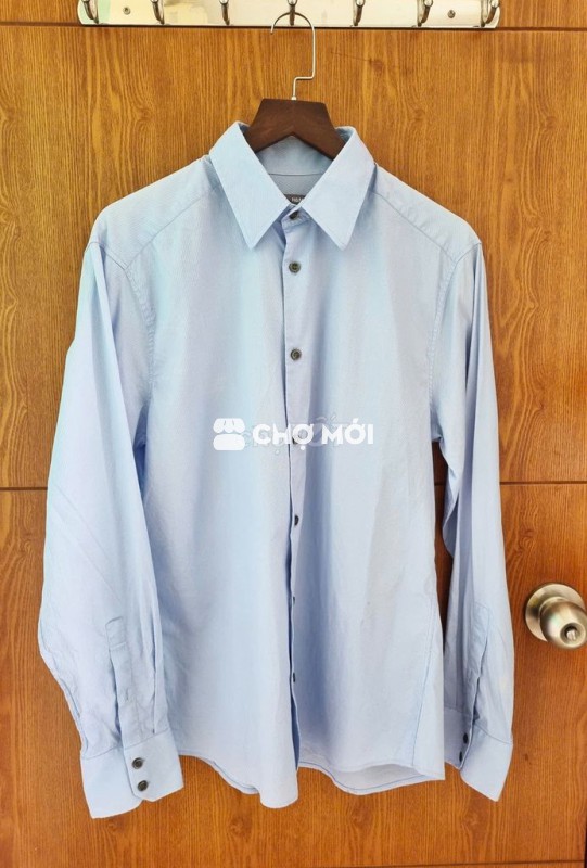 Thanh lí áo sơ mi H&M xanh dương (68-75kg)