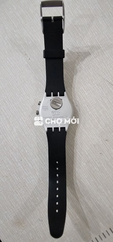 Đồng hồ Swatch Cao su Đen