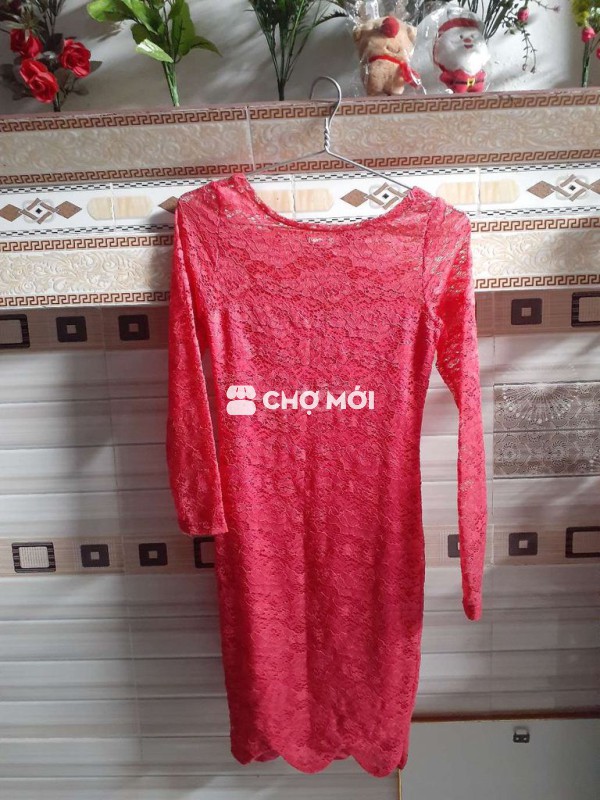 Đầm body nữ màu Hồng size S, M