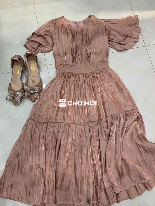 Đầm nữ vải Hồng