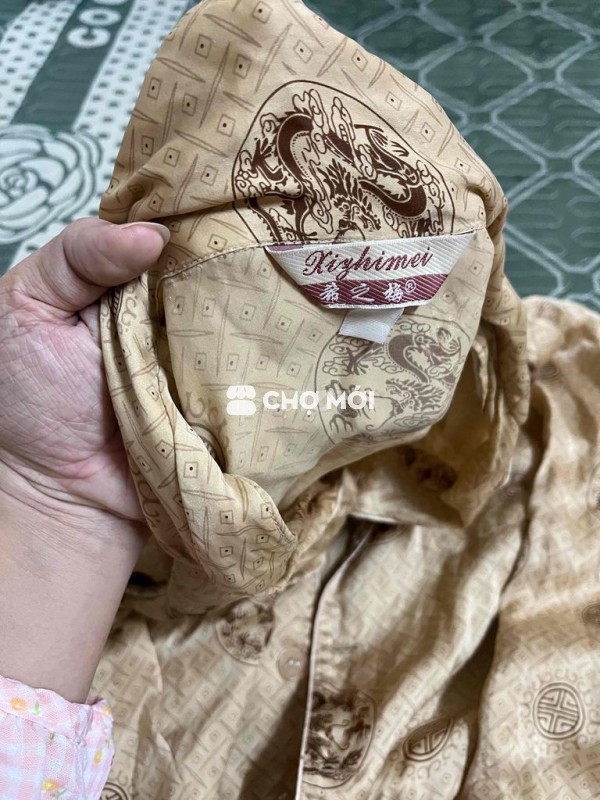 Đồ ngủ Xizhimei Nữ Lụa Nâu S,M,L