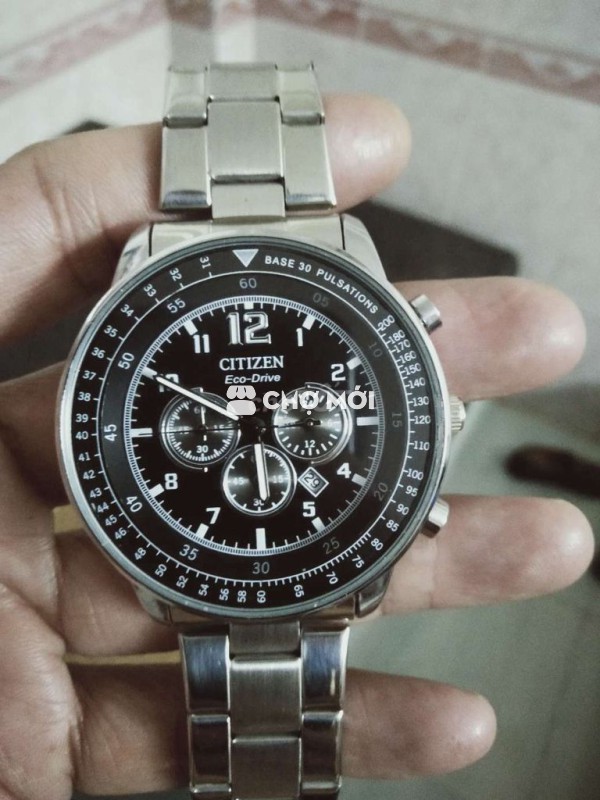 Đồng hồ Citizen Eco-Drive Nam Bạc 42mm