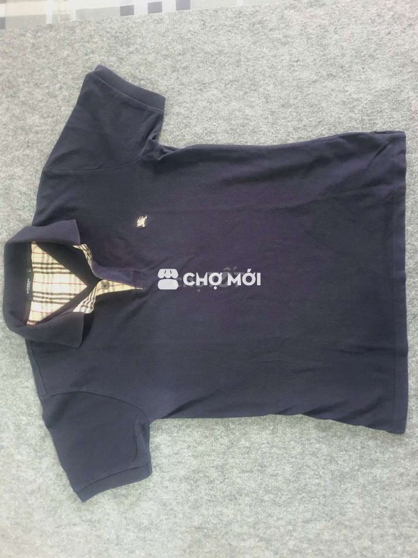 Áo Polo Burberry London Nam M Xanh đen