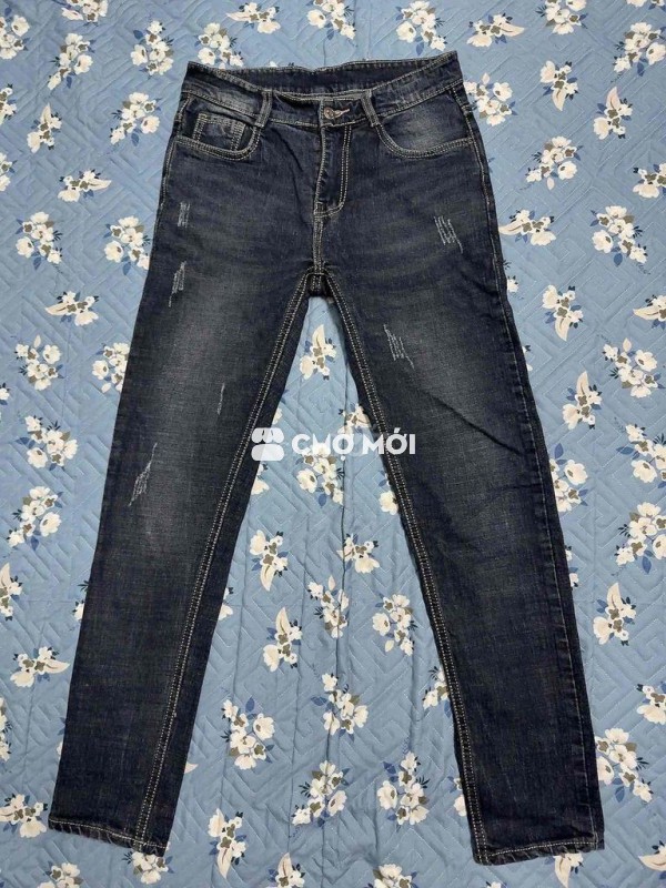 Quần jeans cả nam và nữ xanh đậm