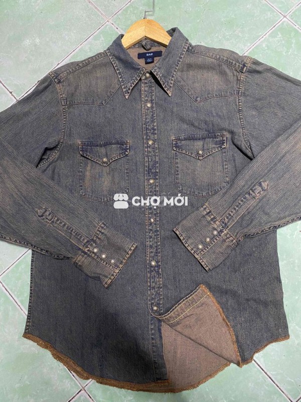 Áo sơ mi GAP Jean Nam size M