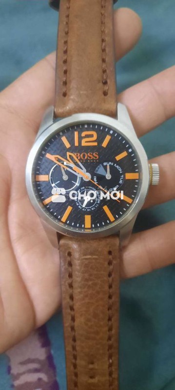 Đồng hồ Hugo Boss Nam Thép, Da