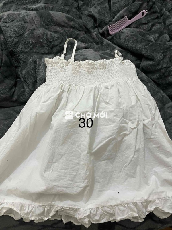 Áo nữ vải trắng