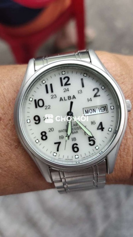 Đồng hồ ALBA V158-0AX0 pin năng lượng bao khỏe