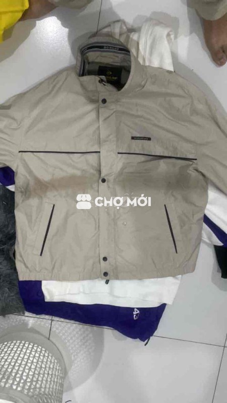 Áo khoác Unisex Vải dù Be