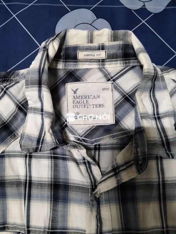 Áo sơ mi American Eagle nam kẻ caro size L