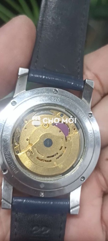 Đồng hồ tự động đeo tay Nam dây da Đen