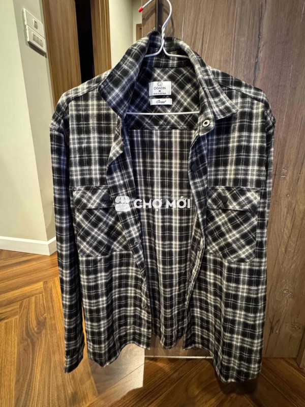 Áo sơ mi nam Ogadin chuyên mặc thu đông cúc bấm