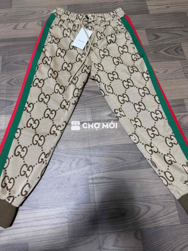 Quần nam GG SỌC XANH ĐỎ
