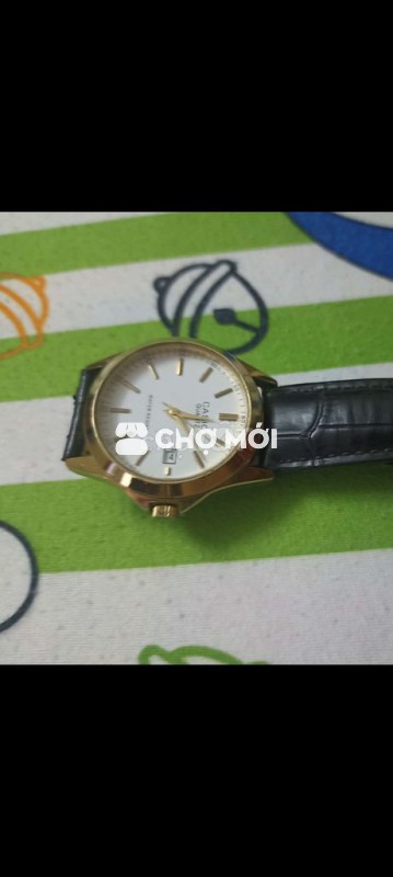 Đồng hồ Casio Nam Dây da Vỏ vàng siêu đẹp có síp
