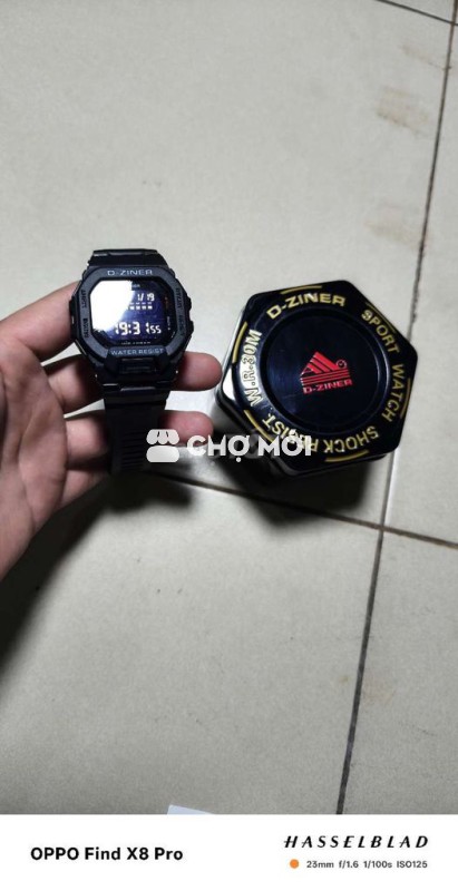 Đồng hồ D-Ziner DZ-8242 Nam Đen