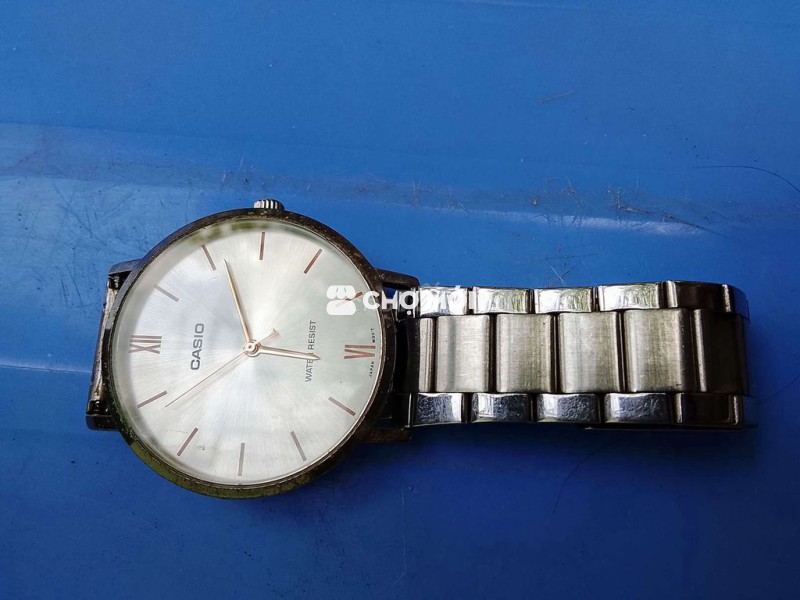 Đồng hồ Casio nam kim loại bạc