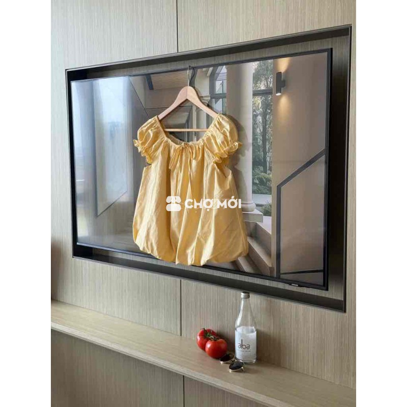 Áo babydoll dáng bí Nữ Vàng nhạt