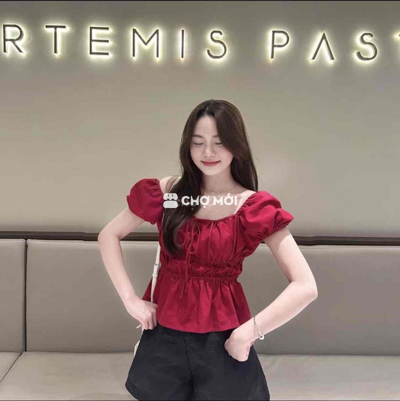 Áo babydoll nữ Linen size L Mới