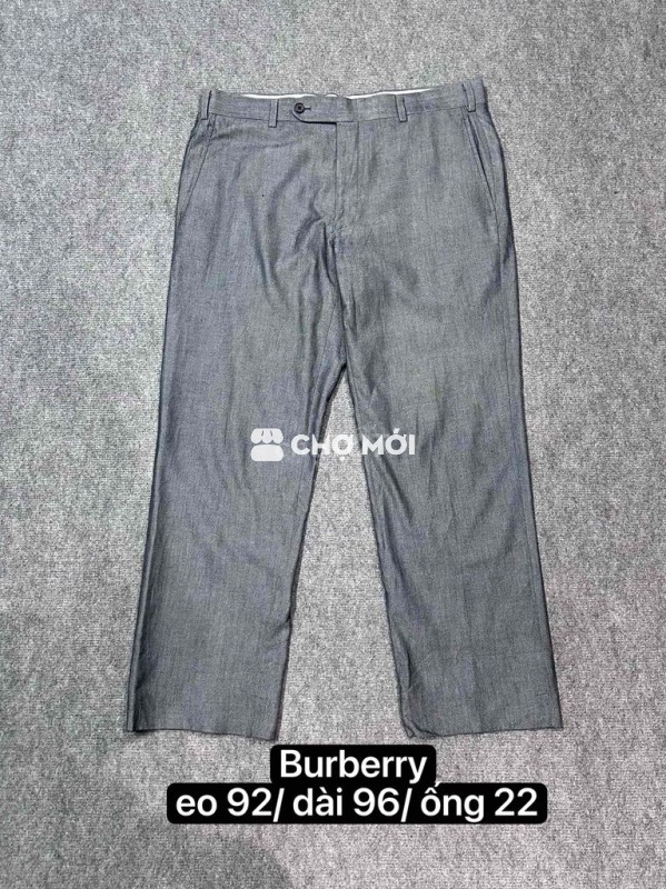 Quần tây nam Burberry xám (size 35)