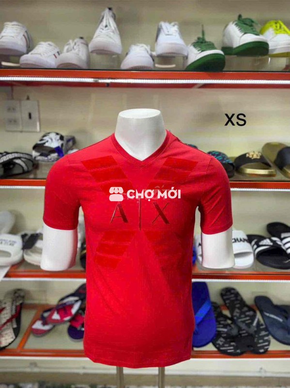 Áo thun A.X Nam Đỏ size XS slim