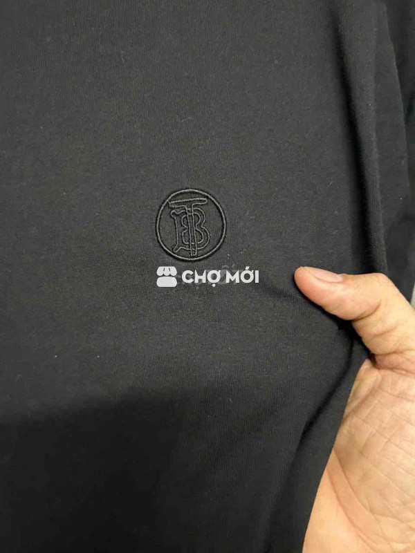 Áo phông nam Burberry Cotton Đen