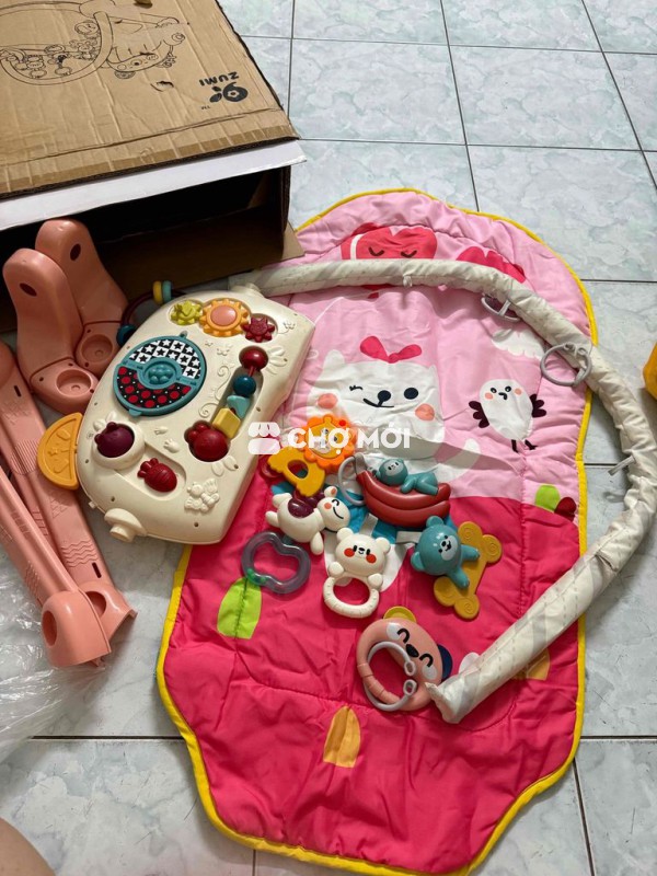 Thảm nhạc cho bé vải nhựa Hồng