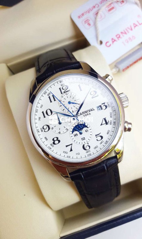 Đồng Hồ Cơ Carnival 1986 Full Box Lịch Trăng Sao