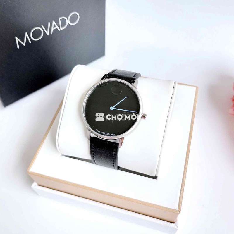 Movado Face 3640099 dây da đơn giản