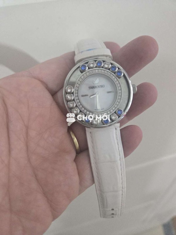 Đồng hồ Swarovski Nữ Pha lê Trắng 38mm Mới 98%