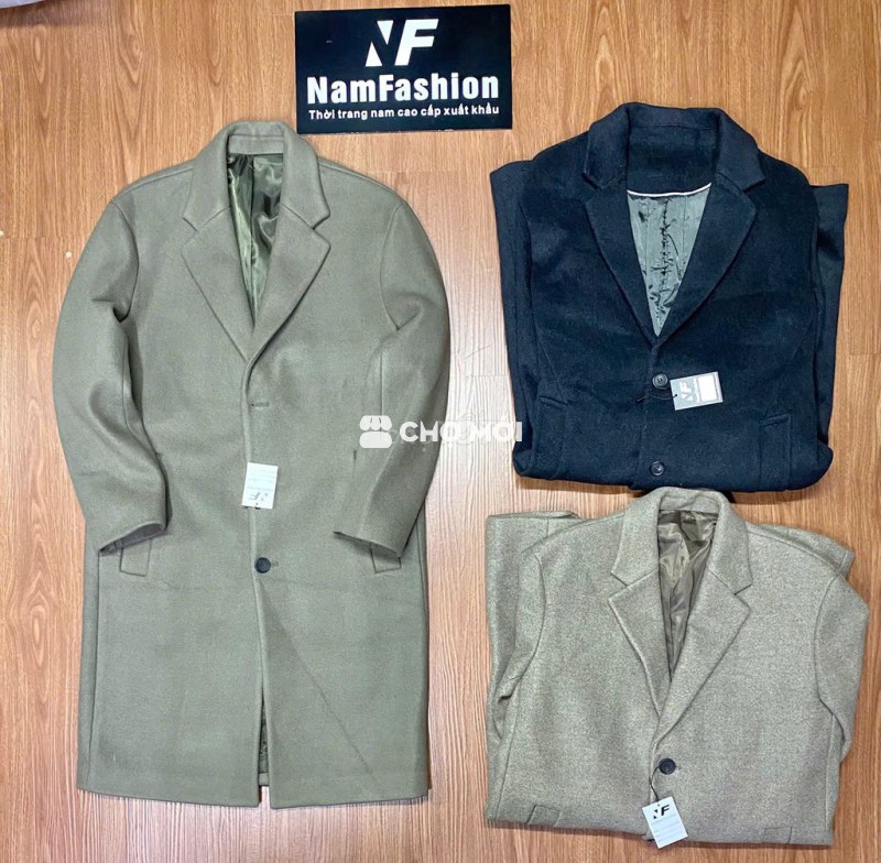 Áo khoác măng tô Nam dạ