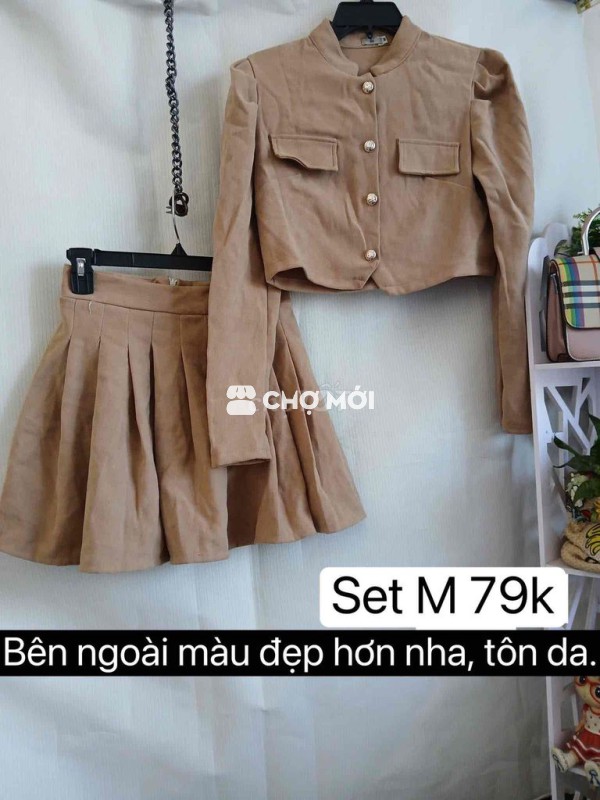 Set áo blazer chân váy Nữ M