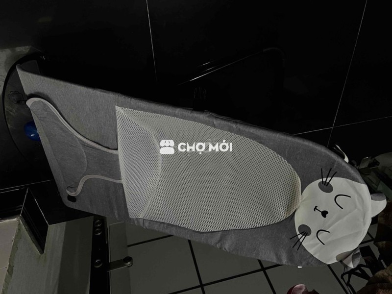 Ghế rung cho bé vải lưới Xám