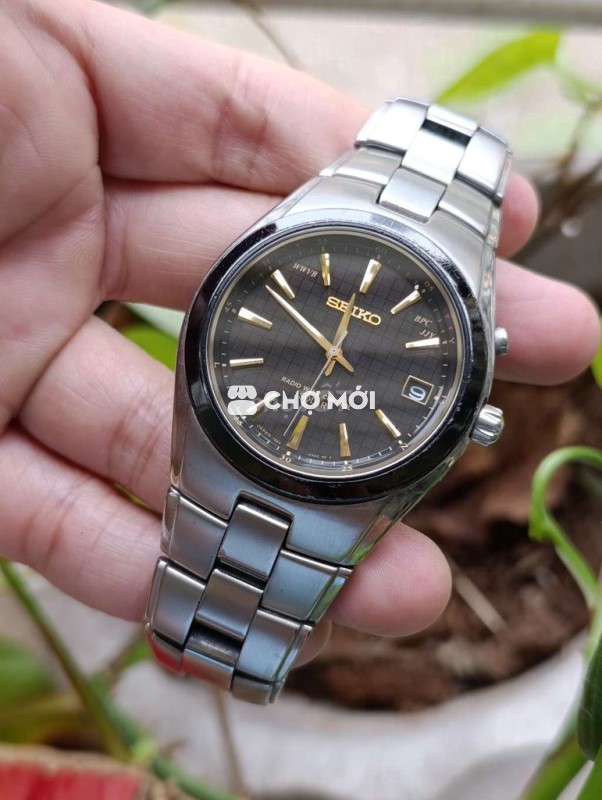 Đồng hồ Seiko Radio Wave Control Nam Bạc