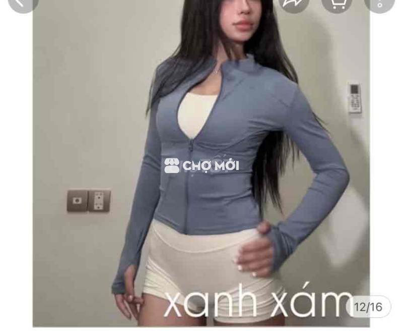 Áo khoác thể thao nữ vải size L (Zip Jacket)