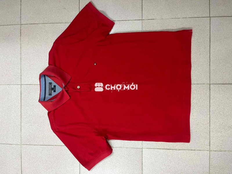 Áo polo đỏ T.o.mm.y size L âu ko mặc thanh lý