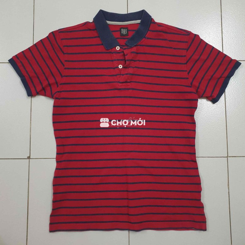Áo polo Pedro del Hierro Auth Chính hãng kẻ đỏ