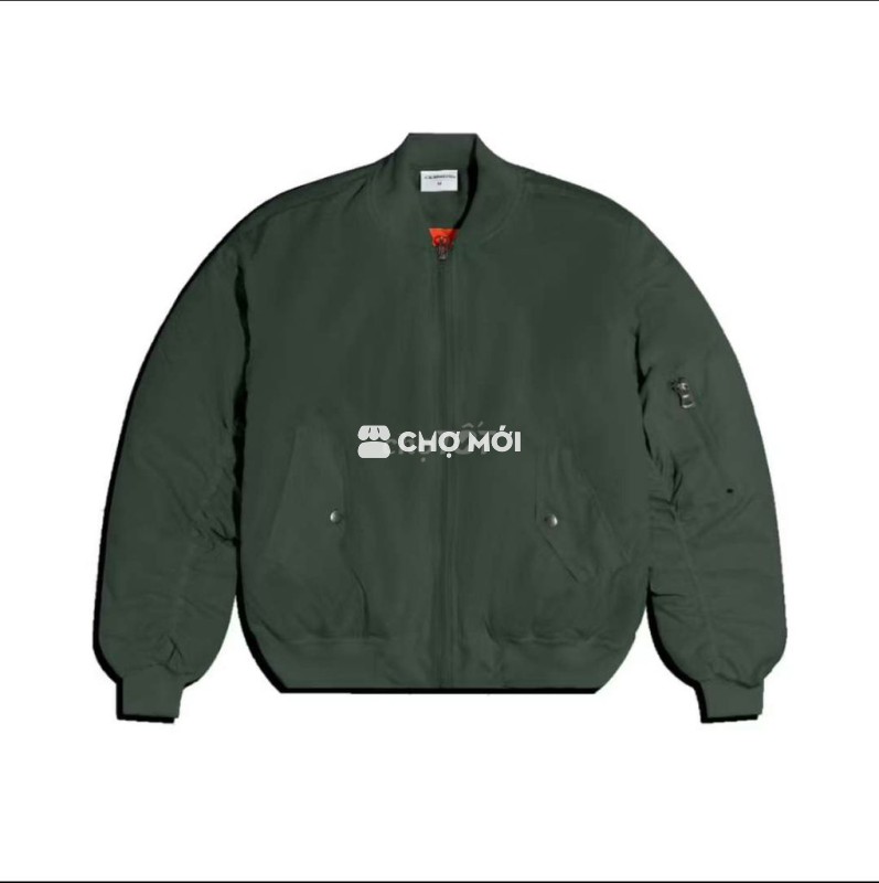 Áo khoác Bomber Cemmery Dù Xanh rêu L Unisex