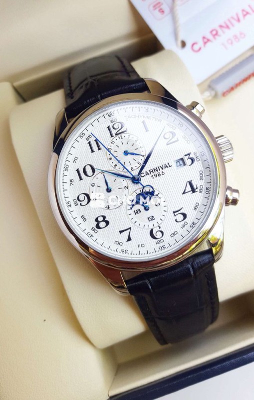 Đồng Hồ Cơ Sun & Moon 6 Kim Carnival Bền Đẹp Mới