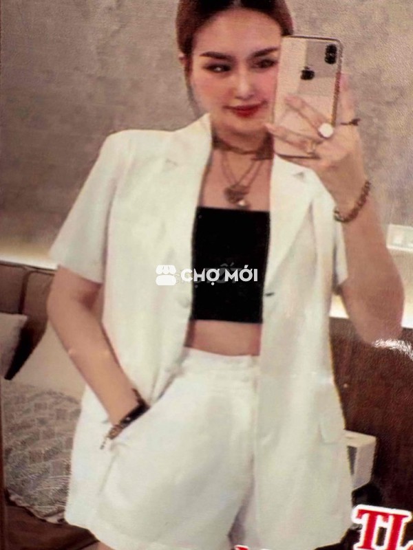 Set vest nữ hồng mới 50-55ki