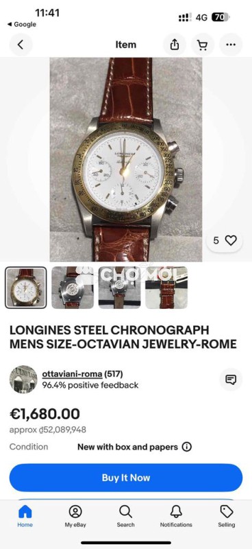 Đồng hồ Longines Vàng 18k