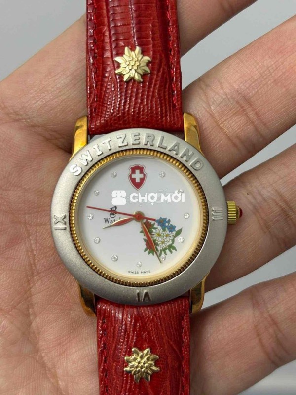 Đồng hồ đeo tay nữ dây da 34mm