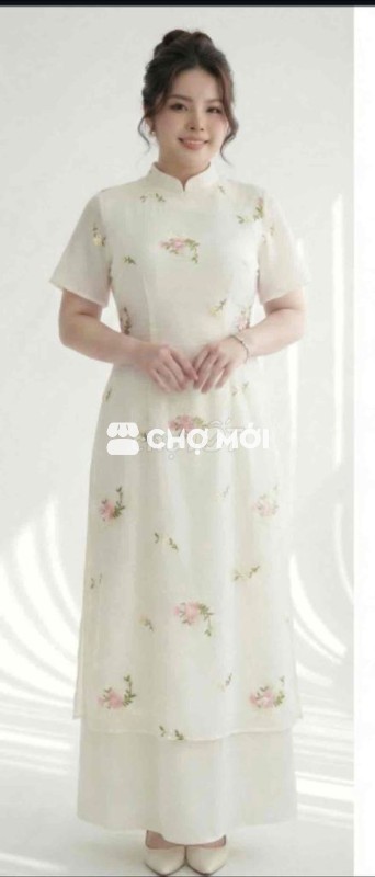 Áo dài Nữ size 3XL Trắng kem