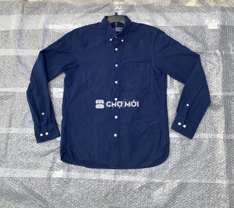 🔔Áo sơmi NHẬT-sz L 60-65kg -xanh cổ vịt -FREE SHIP