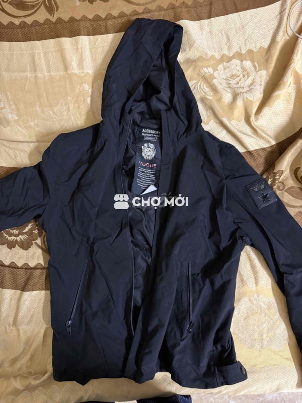 Áo khoác gió Vogue nam Đen