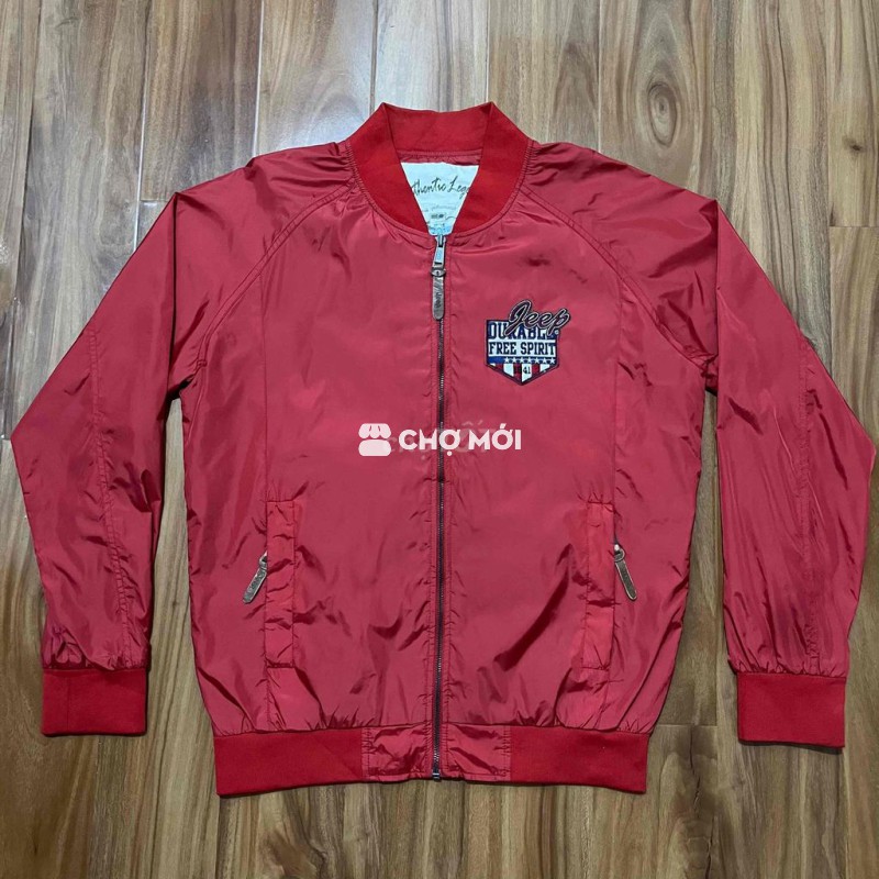 Áo khoác varsity Jeep Đỏ size L