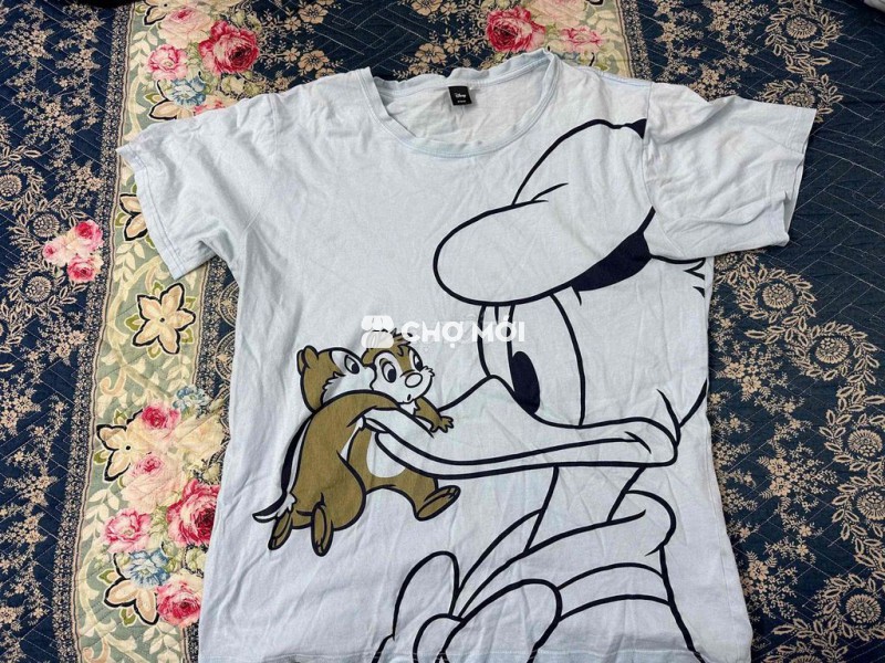 Áo thun Disney Cotton Unisex Xanh nhạt