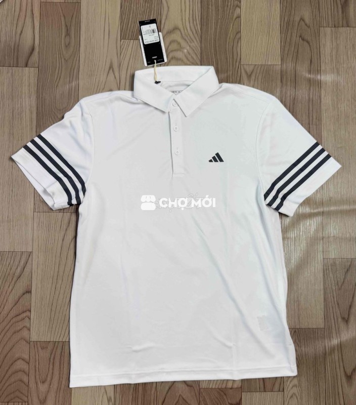 Áo polo Adidas CORE 3STRP Nam Trắng S