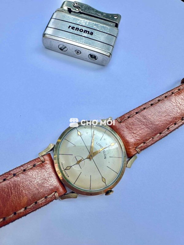 Lord Elgin Swiss made 14K Goldfield back 34mm