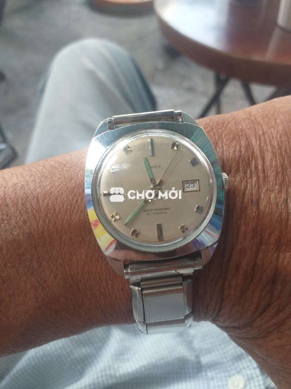 Đồng hồ Timex nam kim loại bạc