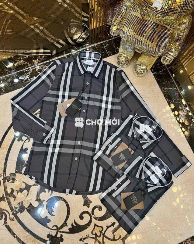 Áo sơ mi Burberry nam vải kẻ sọc
